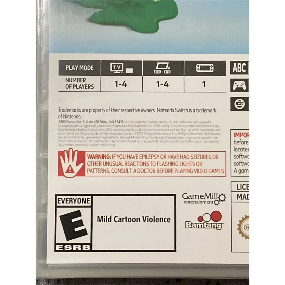 Nickelodeon Kart Racers Racing Game Nintendo Switch BRAND NEW FACTORY SEALED‎